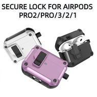 【konouyo】Security Lock Cover for AirPods Pro 2 3 1 Case for AirPods Pro2 Pro 2nd Gen Case Shockproof Cover Air Pods Pro airpods3
