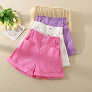 Kids Shorts Baby Girl Short Pants High Waisted Pants Loose Short Pants
