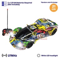 Graffiti Design Car Radio Remote Control Battery Operated Vehicle RC Car Toys For Boys Permainan Kawalan Jauh