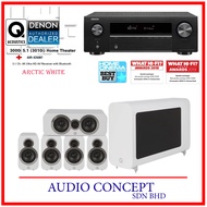Q Acoustics 3000i 5.1 Home Theater Speaker + Denon 250bt AV Receiver Home Cinema Package + Free Gift