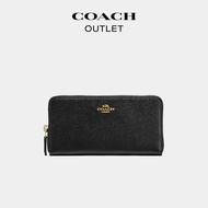 COACH/COACH Ladies Cross Pattern Accordion Zipper Wallet