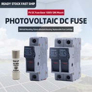 DC1000V Photovoltaic Fuse & Holder Set gPV Fuse Link 16A 20A 32A CE Certified Solar System Short Cir