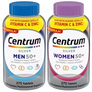 [พร้อมส่ง] Centrum Silver Men, Women 50+ Multivitamin สำหรับผู้ใหญ่ที่มีอายุ 50+（exp.2028）
