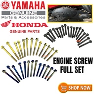 🔥HLY YAMAHA Y15 Y125 LC135 RXZ RS150 Y110 ENGINE SCREW SET ENJIN SKRU CRANKCASE COVER SCREW SET  ENG