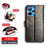 Classic Leather For Realme 10 10T 9i 5G RMX3663 RMX3612 Wallet Vintage Folio Case Flip Notebook Styl