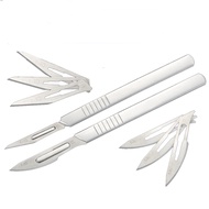 Scalpel Set 10Pcs 11 23 Blades 1Pc Handle Surgical Knifves Computer PCB Repair Wood Carving