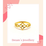 Dreams Jewellery 916 Gold Star Ring / Cincin Bintang Emas