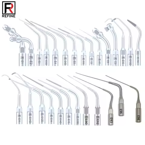 REFINE Dental Ultrasonic Scaler Insert Scaling Tips For Woodpecker MECTRON EMS E1 E2 E3 E3D E4 E5 E6