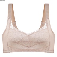 Large size Thin gather bra, deep v tube top bra, adjustable bra, full cup no wire 34BC-44DE