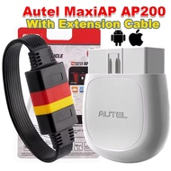 Autel MaxiAP AP200 Bluetooth OBD2 Code Reader Full Systems Scan with Extension Cable AP200 Car Diagn