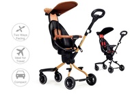 BAOBAOHAO V5-B 360 MAGIC STROLLER [WOOD / RED]| Halomama