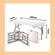 [Ready Stock] HICOOK Top Point 6 Feet Foldable Banquet Table Event Catering Hall Buffet Folding Tabl