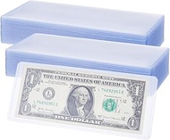 FINGERINSPIRE Pack of 40 Banknote Holders in Cornflower Blue, Protective Cases for Dollar Bills Made