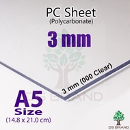 [ PC Sheet ] 3 mm A5 PC Sheet Polycarbonate Sheet