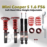 Mini F54 Clubman (2015-2024), Cooper S F55/F56/F57 (2013-2021) Monotube Soft-Hard & Height Adjustabl