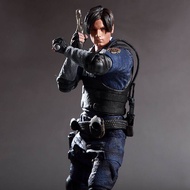 Bandai | ฟิกเกอร์หนัง Leon Zombie Hunter ของสะสมสำหรับเด็กผู้ชาย โมเดลแอคชั่นตุ๊กตาตกแต่งโต๊ะทำงาน G