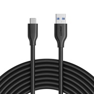 Powerline USB 3.0 to USB C Charger Cable (10ft) with 56k Ohm Pull-up Resistor for Samsung Galaxy Not