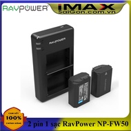 [HCM]Bộ 2 pin 1 sạc đôi máy ảnh RavPower cho Sony NP-FW50