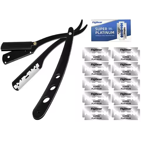 Razor Sharp Blade Barber Shop Razor, Men's Folding Manual Shaver, Straight Shaver Arm, Men's Razor