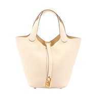 【二手】愛馬仕 HERMES 手提包 Picotin Lock PM Nata 皮革 Picotin Lock PM Nata 女士二手 A