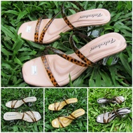 SANDALS GLASS HEELWanita WITH TIGER MOTIF