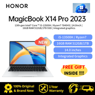 HONOR MagicBook X14/Honor MagicBook X14 Pro Laptop 2023 HONOR Laptop R7-7840HS 16GB RAM 512GB SSD Notebook 2.2K IPS Screen Honor MagicBook Office Laptop Notebook Computer