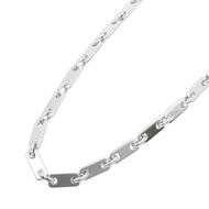 [Pre-owned] Cartier Figaro Necklace, Neck circumference 47.5cm, K18WG (White Gold), Figaro Necklace,