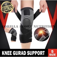 Unisex Knee Protector Washable Keen Guard Knee Support Knee Pad Extra Soft Lutut Protection Adjustable (Black)