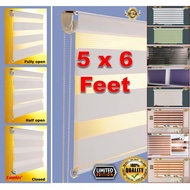 zebra blinds bidai Curtains for all type window [ 5 x 6 feet ] KOREAN ZEBRA BLINDS LEBAR 150CM X LAB