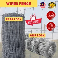 Pagar Cyclone Griplock Fastlock 2.0mm 50m Pagar Lembu Cyclon 4/5 Kaki Garden Fence/Jaring Pagar Ruma