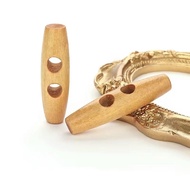10 Wooden Lapel Buttons