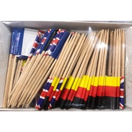 National flag pattern picker, fruit picker, cocktail stick