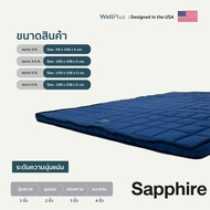 WellPlus ท็อปเปอร์ยางพารา รุ่น Deluxe Topper ที่นอน รองรับสรีระ อัดแน่นคุณภาพสูง สามารถพับเก็บได้ เค