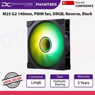 Phanteks M25 G2 140mm, PWM fan, DRGB, Reverse, Black