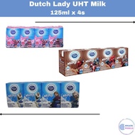 Dutch Lady UHT Milk (125ml x 4s) Chocolate Strawberry Milky