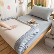 1pc Solid Color Fitted Sheet, Mattress Protector, Soft & Breathable, Fits Various Bed Sizes - Twin, 