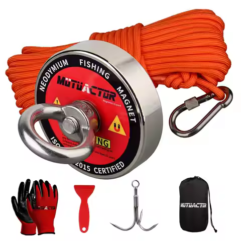 400lb Single side Magnets Fishing Grapping Hook Magnetic Recovery Salvage Strong Retrieval Magnet N5