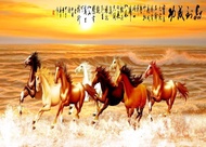 3D custom wallpaper 3D room wallpaper background wall photo of horses running on the grassland 3D wa