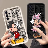 Disney Minnie Mickey Yes Cover For Samsung A56 A55 A35 A53 A54 5G A73 A34 A07 Soft Case A25 A21S A23