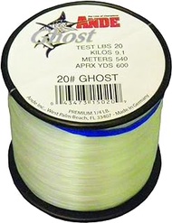 Ande G14-20C Ghost Monofilament Fishing Line, 1/4-Pound Spool, 20-Pound Test, Clear Finish