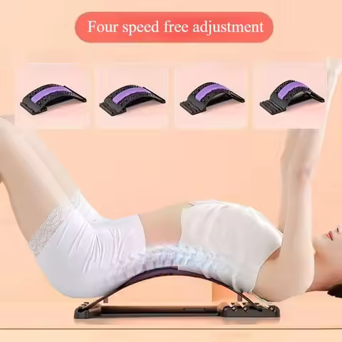 Home back and waist stretching equipment, yoga fitness back traction and back stretcher, waist stret