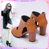 [Plus Size 42] Women Elegant Kasut Perempuan Heels Sandals Plus Size 42