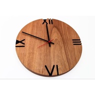 KAYU Natural Round Teak Wood wall clock/ Roman wall clock/ wall clock