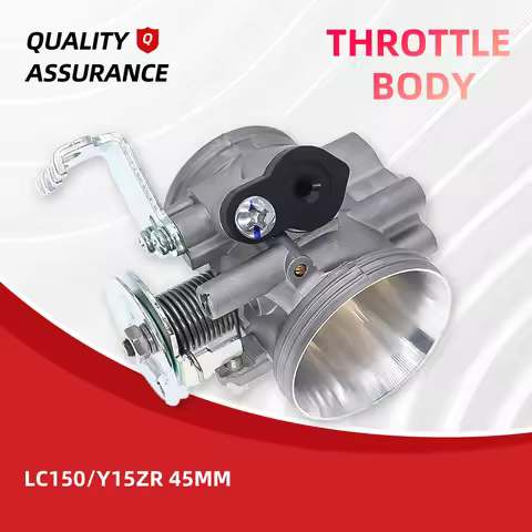 Throttle Body 33-45mm for R15 V1 V2 LC150 Y15ZR Sniper150 Exciter150 MX King Dual Injector Manual Va