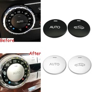 Car Console Air Conditioner AUTO Buttons Decoration Stickers Fit For Mercedes Benz C CLS GLK Class W204 Accessories