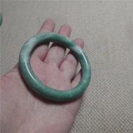 Natural Guizhou Jade Bracelet Round Bangle Light Green Floating Flower Guizhou Jade Jade Bracelet Thick Round Bar