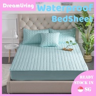 Waterproof Bedsheet Bed Cover Mattress Protector Single Queen King Size