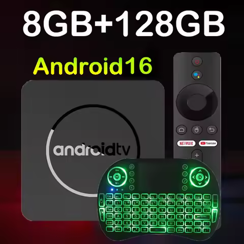 Very Fast Android TV Box Q10 8K Android 16 TV Box Allwinner H313 Google Assistant Media Player Video