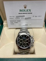 Used-Rolex ref 116520 , F-series - (service paper) , Box