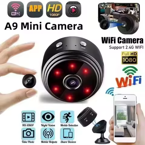 A9 Mini Camera1080P WiFi Original Monitoring Security Protection With Motion Night Version Wireless 